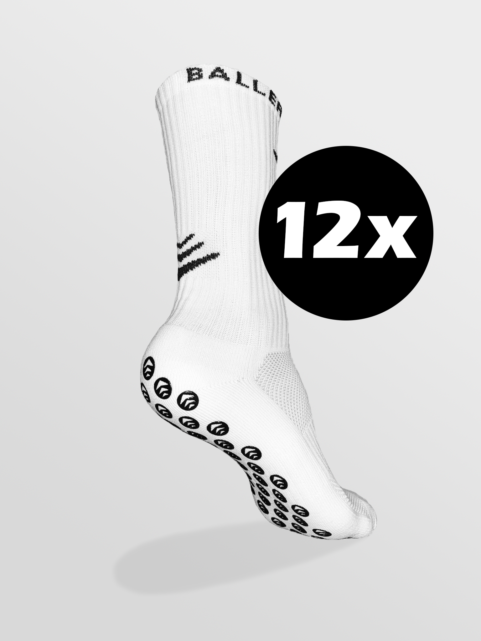 White Certified Baller 12er Pack - Ballersocks