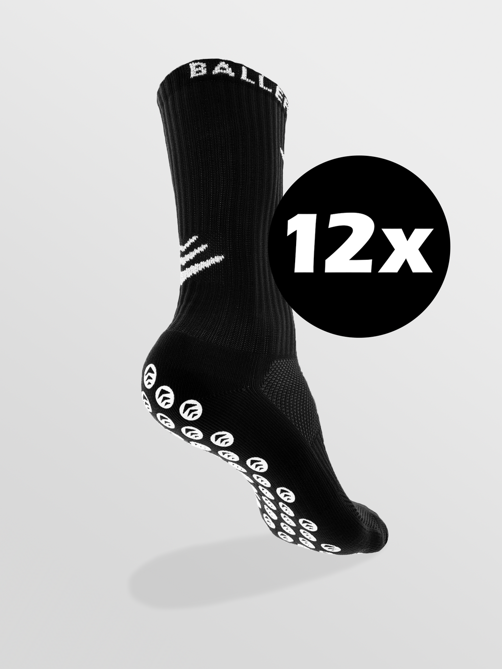 Black Certified Baller 12er Pack - Ballersocks