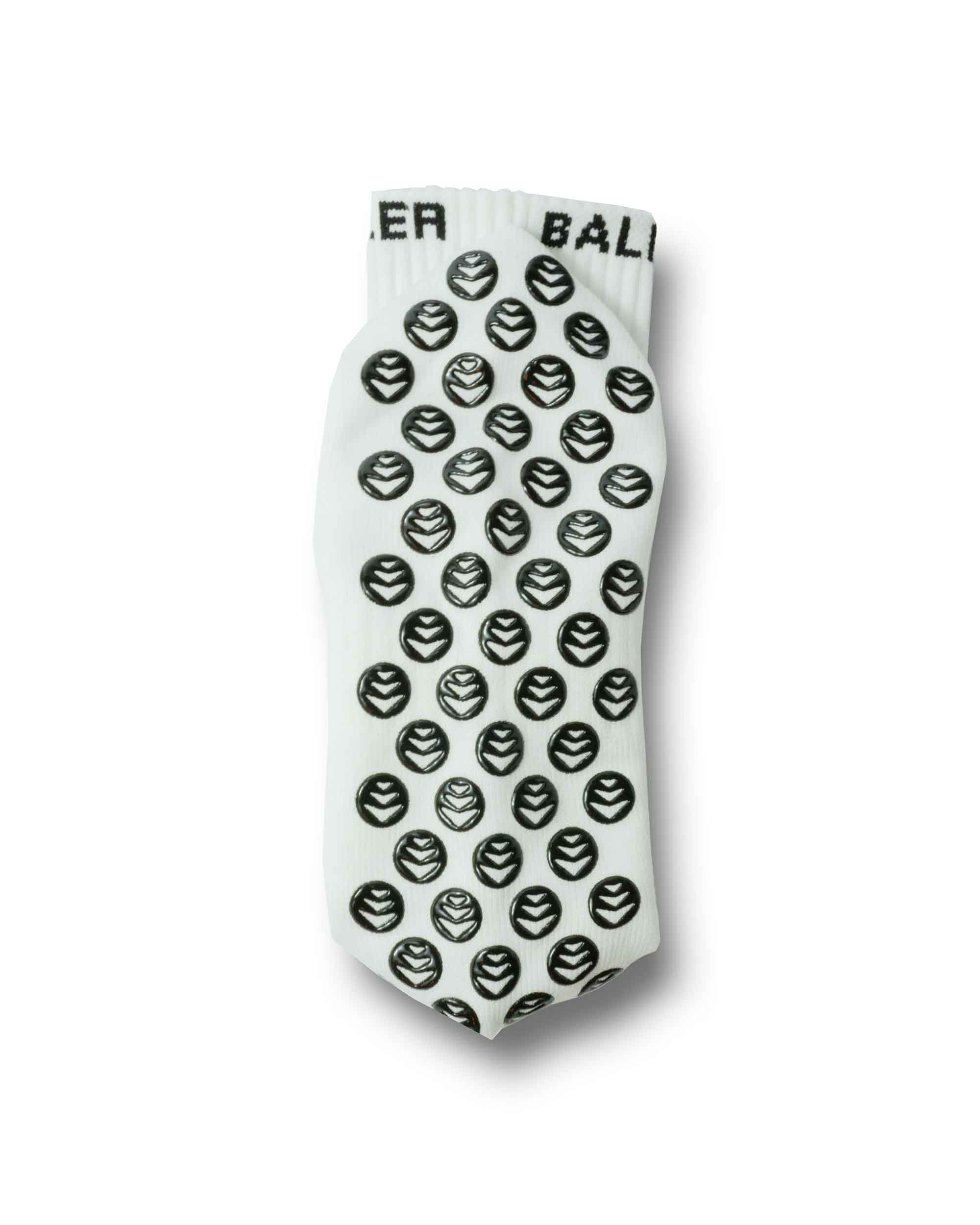 Ballersocks – White Performance Grip Sock