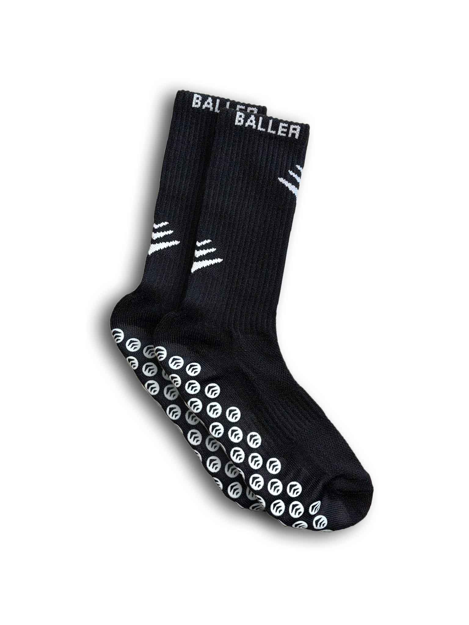 Ballersocks – Black Performance Grip Sock